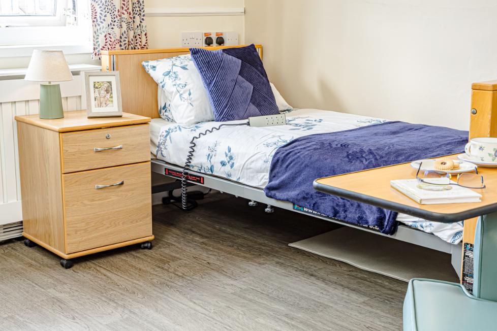 Ensuite bedroom at Guide Lane Care Home