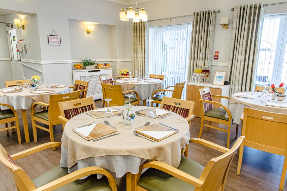 Dining area at Guide Lane Care Home